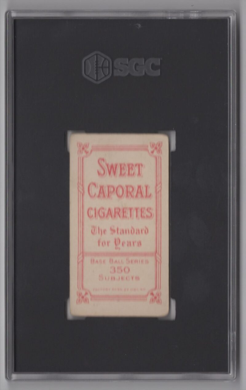 1910 SWEET CAPORAL WHITE BORDER RED KLEINOW SGC 3 NEW YORK NEW YORK, WITH BAT - Image 3