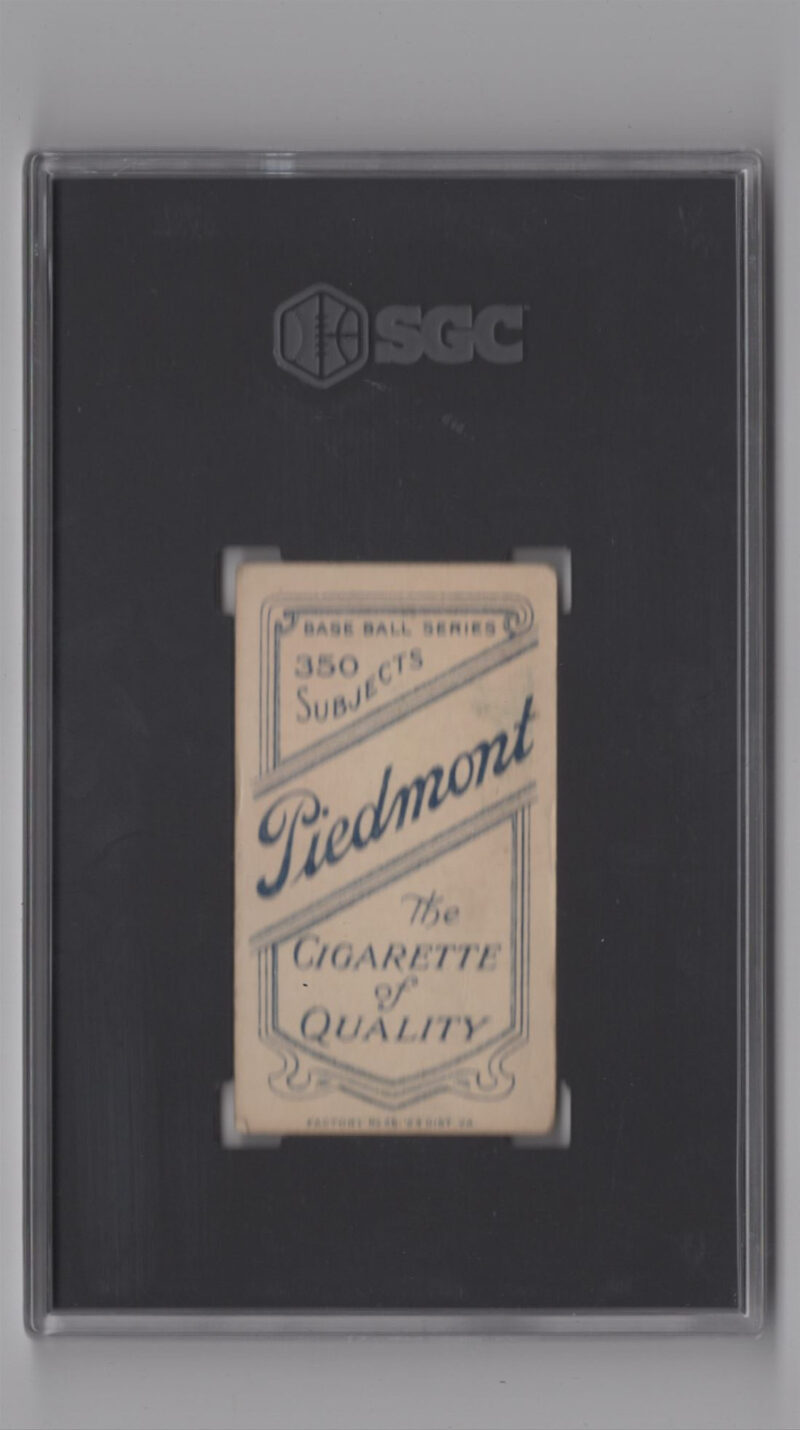 1910 T206 WHITE BORDER JIMMY BURKE SGC 3.5 INDIANAPOLIS - Image 3