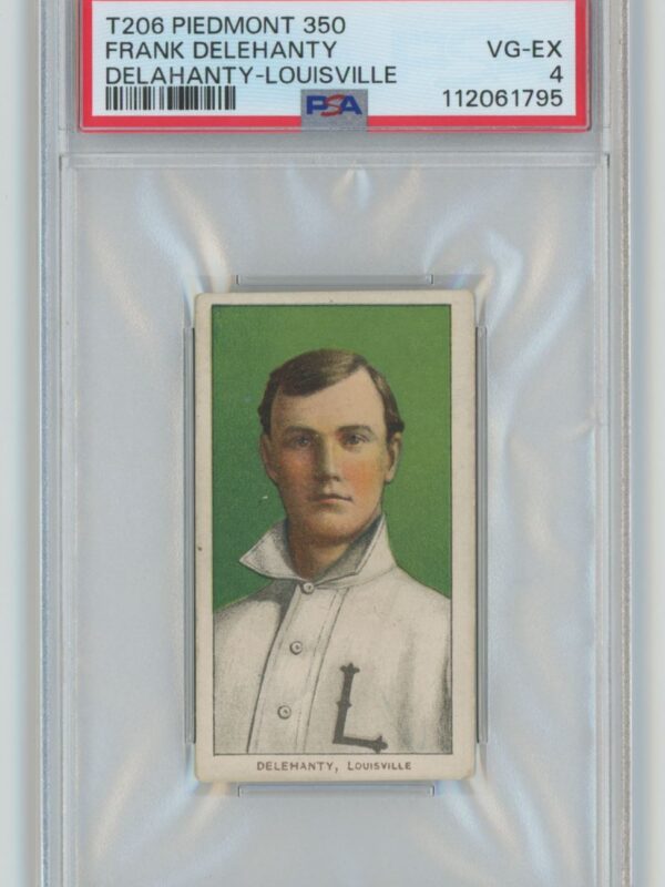 1911 PIEDMONT WHITE BORDER FRANK DELEHANTY DELAHANTY PSA 4 LOUISVILLE