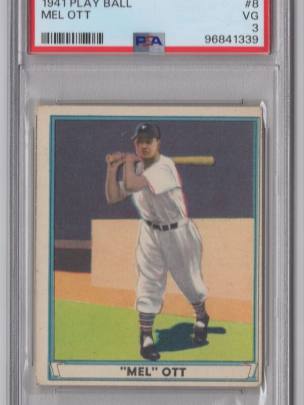1941 PLAY BALL MEL OTT PSA 3 NEW YORK GIANTS