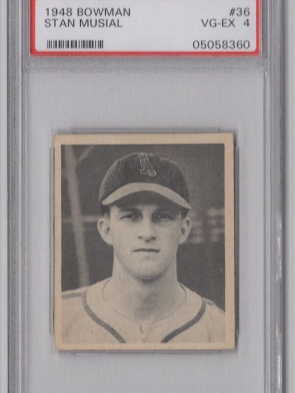 1948 BOWMAN STAN MUSIAL ROOKIE PSA 4 ST. LOUIS CARDINALS #36