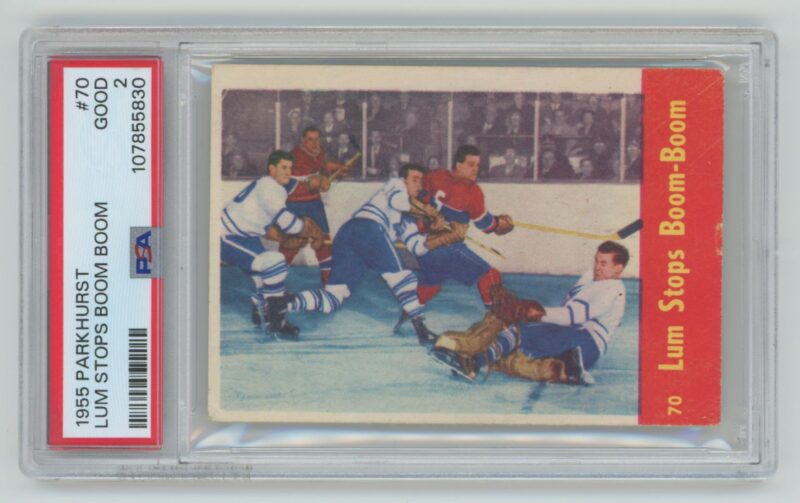 1955-56 PARKHURST HARRY LUMLEY - BOOM BOOM GEOFFRION - PARKER MACDONALD - LARRY