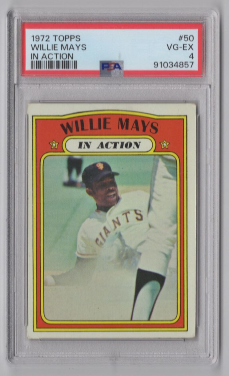 1972 TOPPS WILLIE MAYS PSA 4 SAN FRANCISCO GIANTS #50