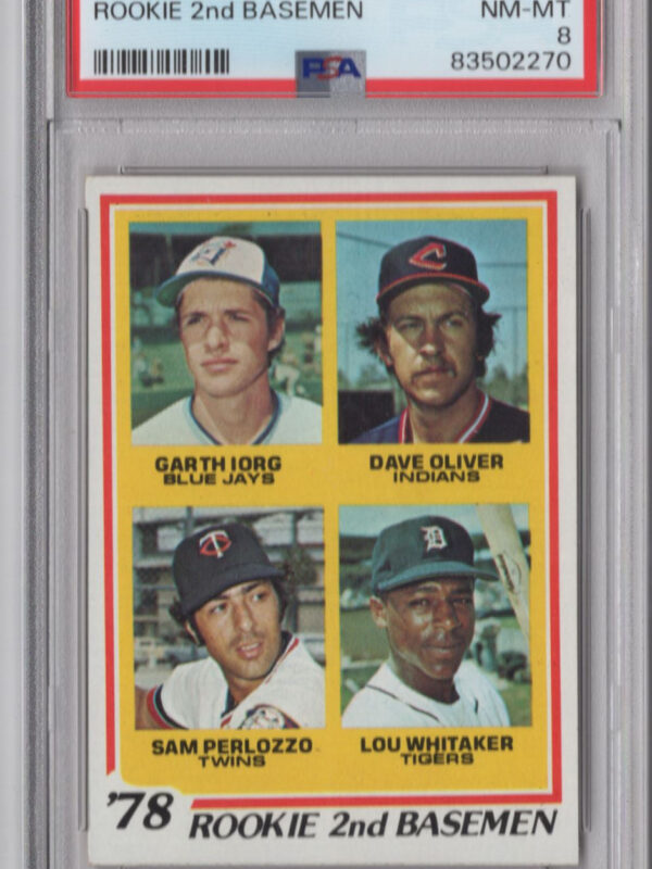 1978 3-15 ROOKIE SECOND BASEMEN - GARTH IORG/DAVE OLIVER/SAM PERLOZZO/LOU