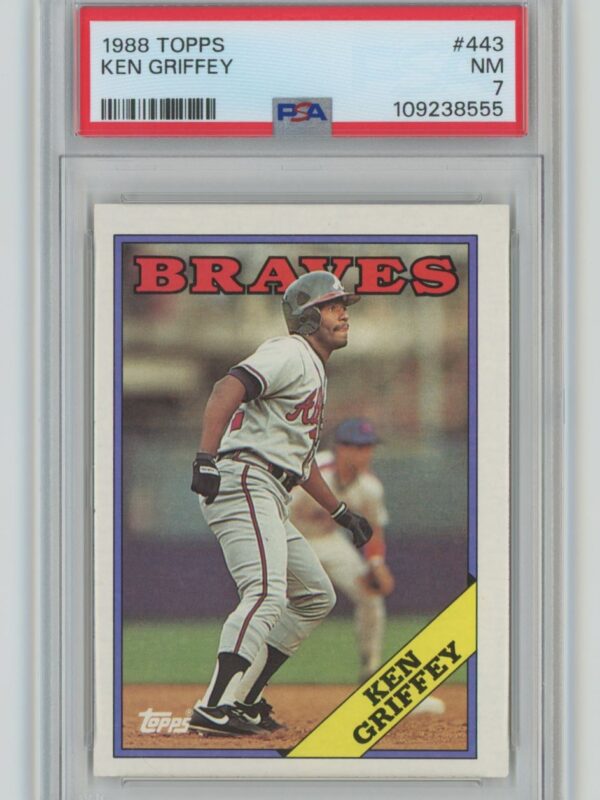 1988 TOPPS KEN GRIFFEY PSA 7 ATLANTA BRAVES #443