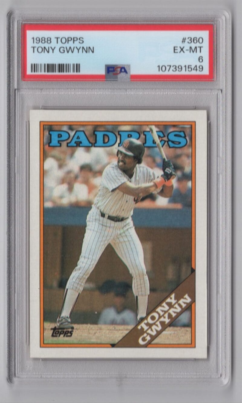 1988 TOPPS TONY GWYNN 20.00 6 SAN DIEGO PADRES #360