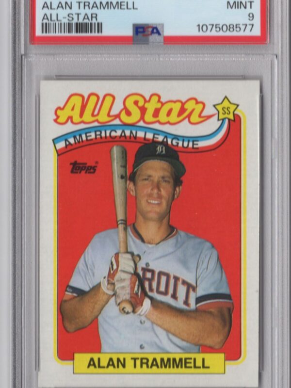 1989 TOPPS ALAN TRAMMELL PSA 9 DETROIT TIGERS #400 POP 28