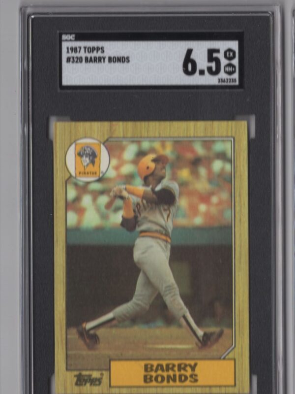 1989 TOPPS BARRY BONDS ROOKIE SGC 6.5 PITTSBURGH PIRATES #320