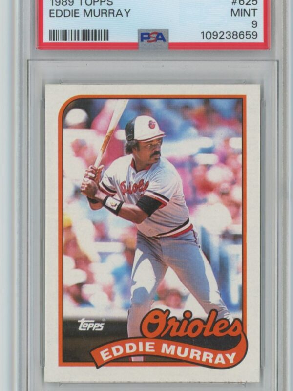 1989 TOPPS EDDIE MURRAY PSA 9 BALTIMORE ORIOLES #625