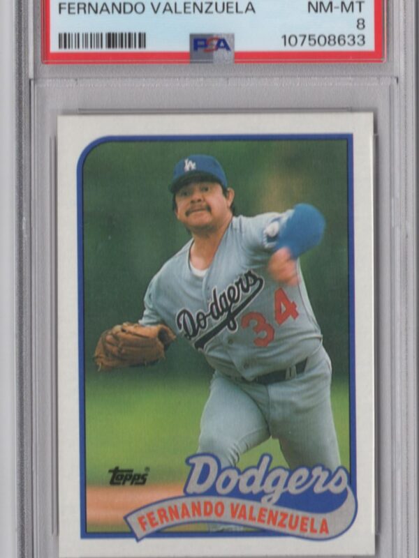 1989 TOPPS FERNANDO VALENZUELA PSA 8 LOS ANGELES DODGERS #150 POP 17