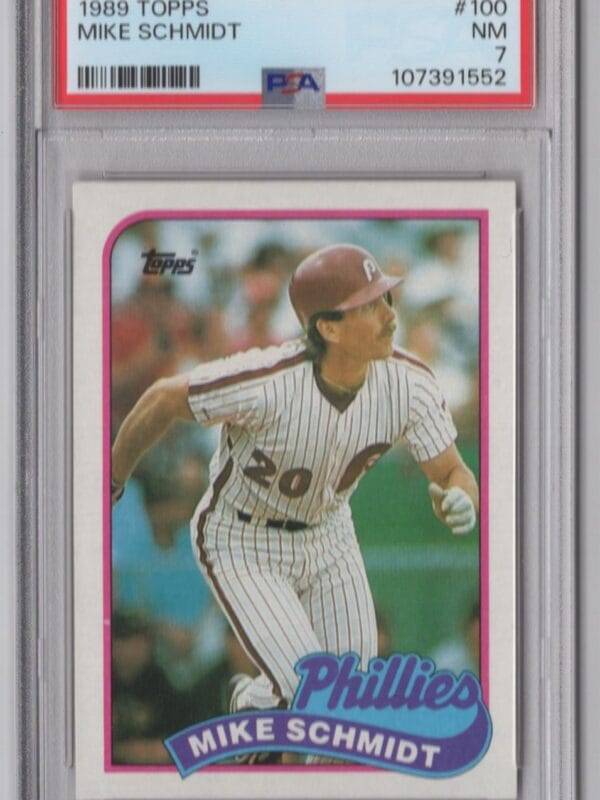 1989 TOPPS MIKE SCHMIDT 20.00 7 PHILADELPHIA PHILLIES #100