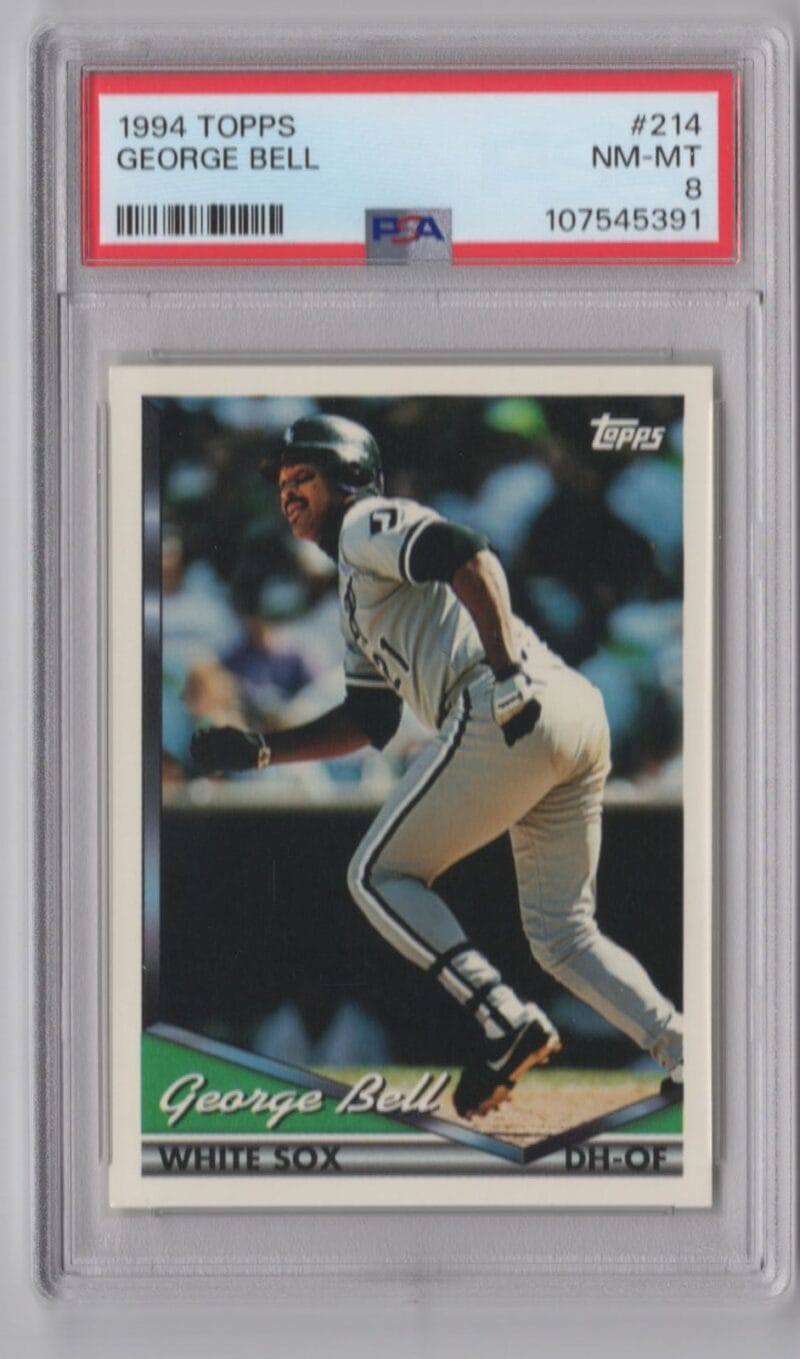1994 TOPPS GEORGE BELL PSA 8 CHICAGO WHITE SOX #214