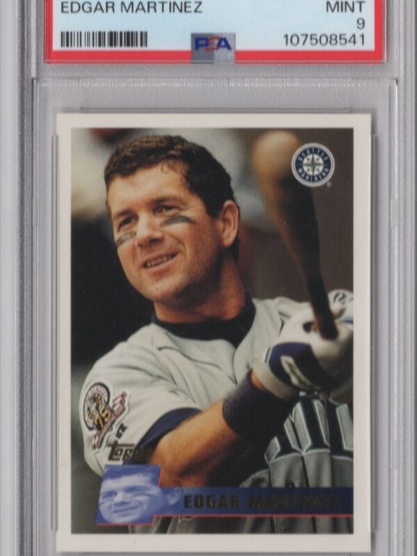 1996 TOPPS EDGAR MARTINEZ PSA 9 SEATTLE MARINERS #247 TOTAL POP LESS THAN 40