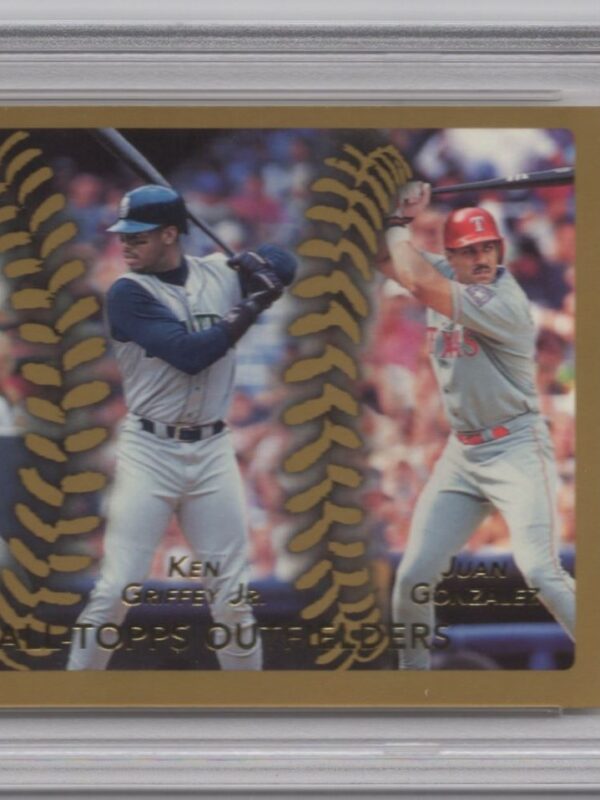 1999 TOPPS GOLD SAMMY SOSA KEN GRIFFEY JR. JUAN GONZALEZ PSA 8 CHICAGO CUBS