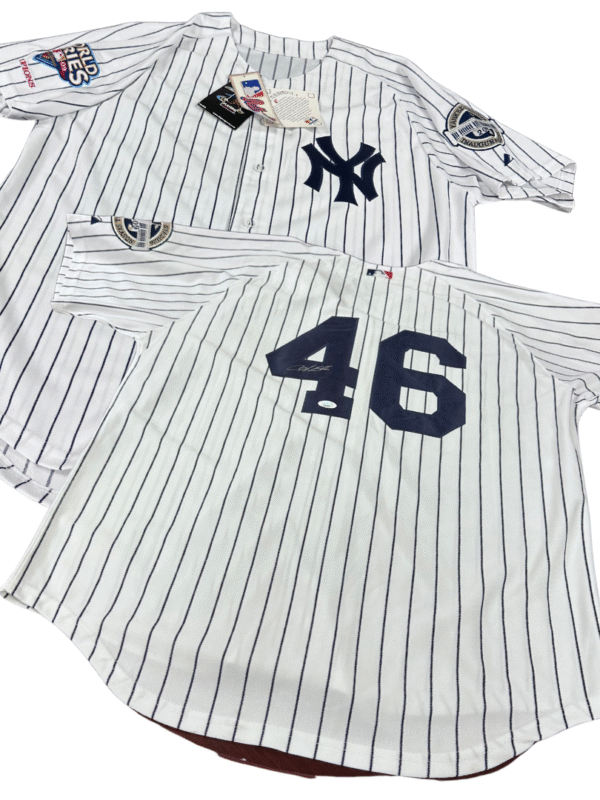ANDY PETTITTE AUTOGRAPHED MAJESTIC NEW YORK YANKEES 2009 WORLD SERIES JERSEY