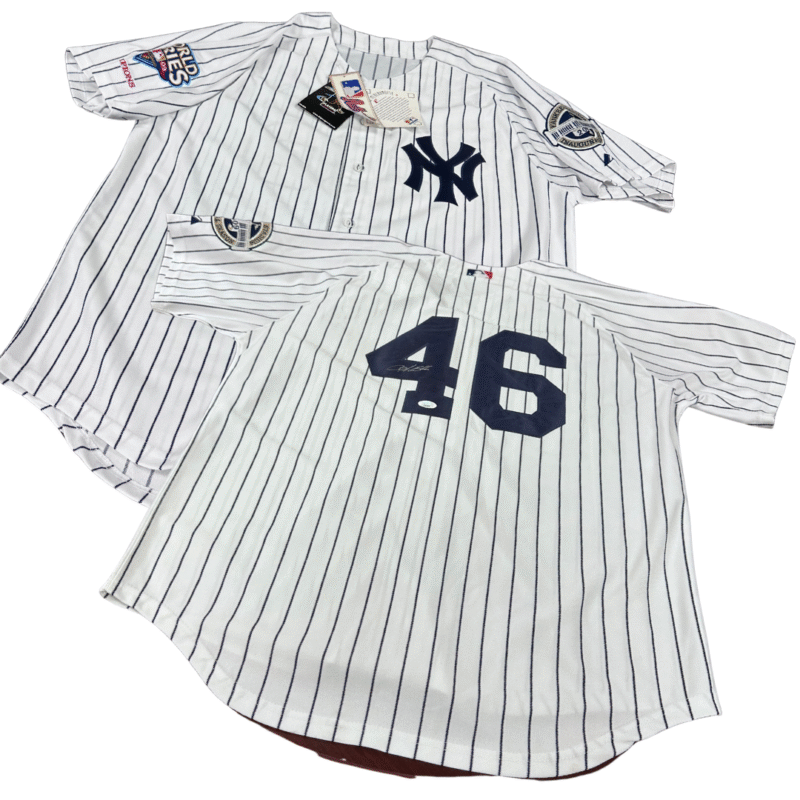 ANDY PETTITTE AUTOGRAPHED MAJESTIC NEW YORK YANKEES 2009 WORLD SERIES JERSEY