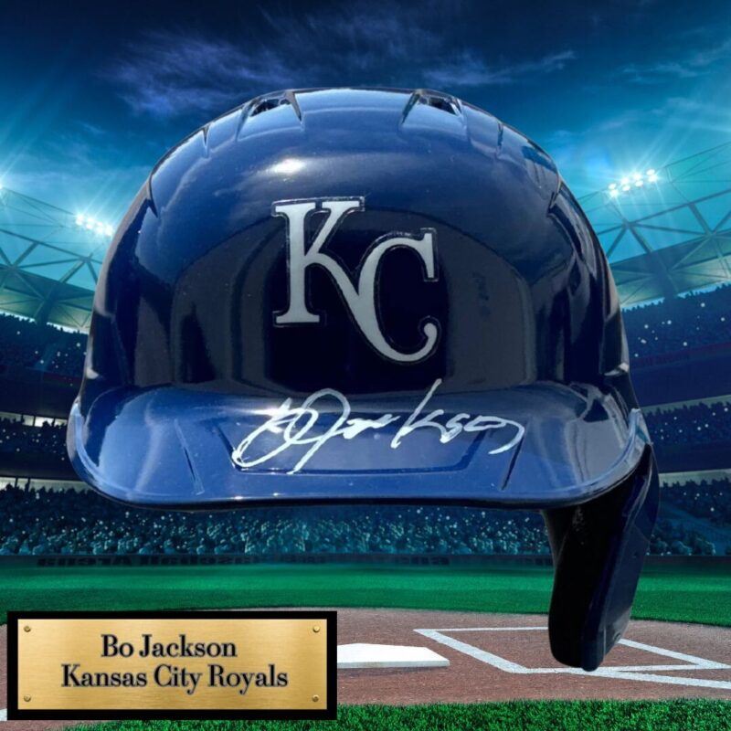 Bo Jackson Autographed Kansas City Royals Rawlings MLB Helmet