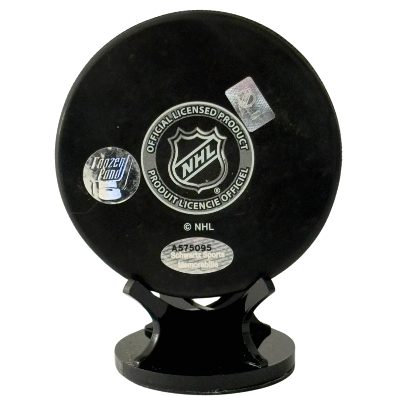 Cam Neely Autographed NHL Hockey Puck – Schwartz Sports Certified - Image 3