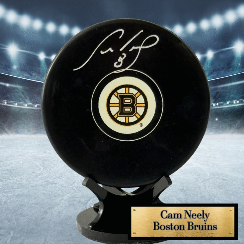 Cam Neely Autographed NHL Hockey Puck – Schwartz Sports Certified