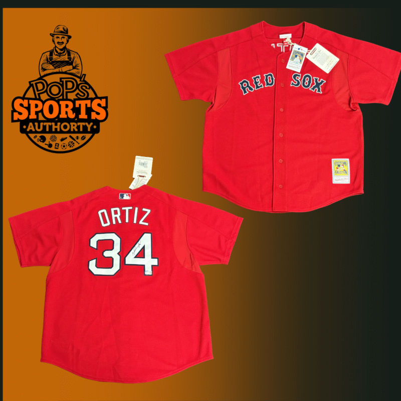 David Ortiz Autographed Mitchell & Ness Boston Red Sox Jersey - Image 4