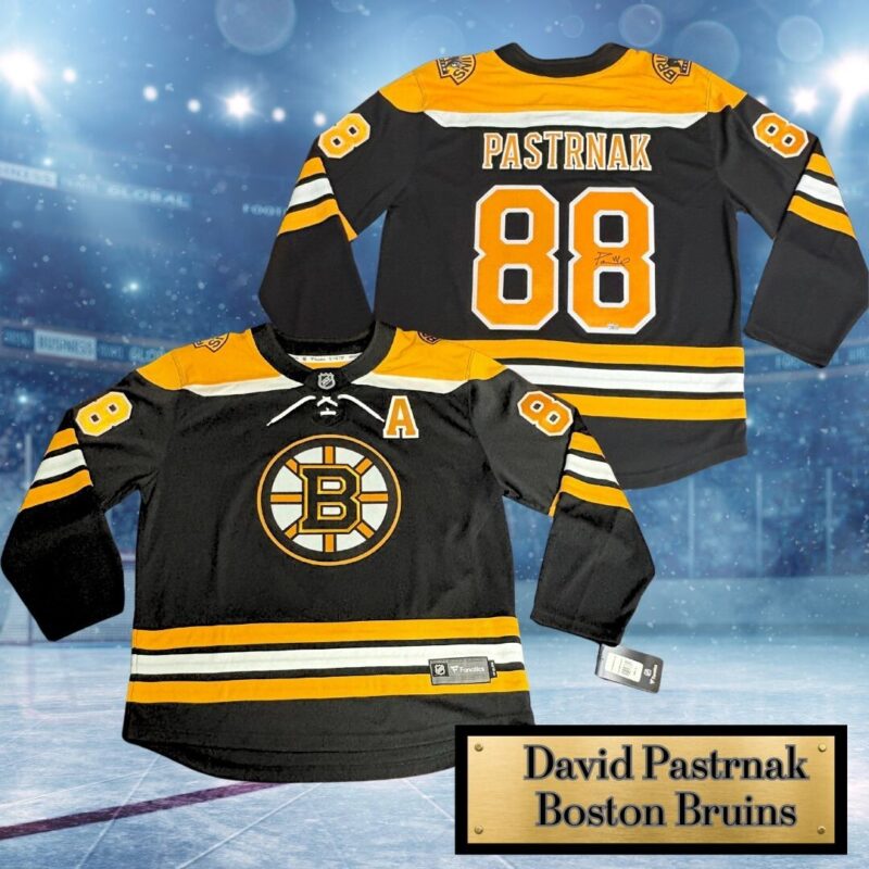 David Pastrnak Autographed Boston Bruins Fanatics NHL Jersey