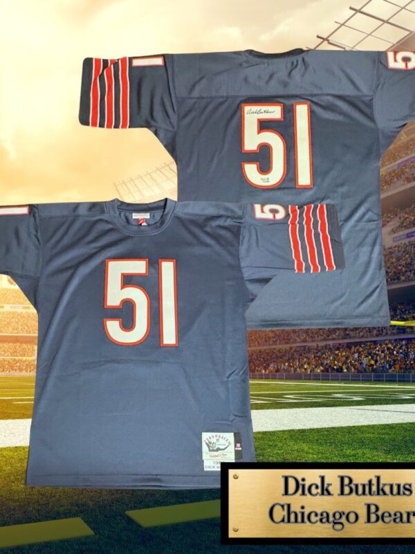 Dick Butkus Autographed Mitchell & Ness NFL Jersey