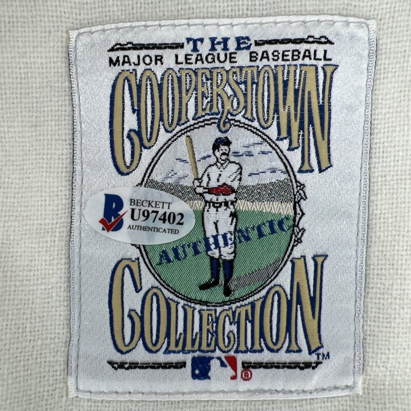 Duke Snider Autographed Los Angeles Dodgers Cooperstown Vintage Jersey - Image 6