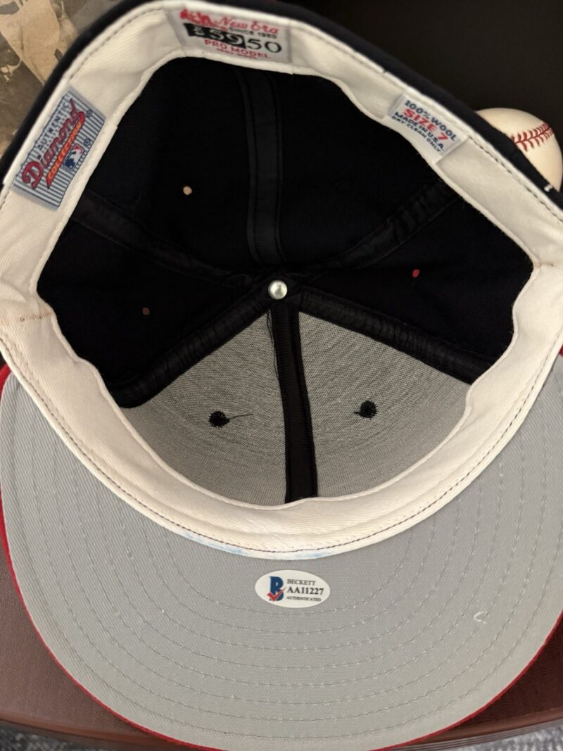Hank Aaron Autographed Collection - Jersey, Bat, Cap, Ball, Original Newspaper - Image 9