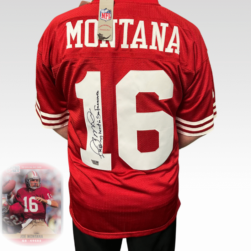 Joe Montana Rare inscription "I left my heart in San Francisco" Jersey - Image 14