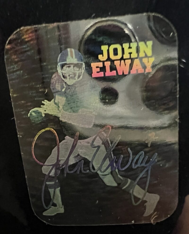 John Elway Autographed on-field Denver Broncos Helmet with Multiple Inscriptions - Image 9