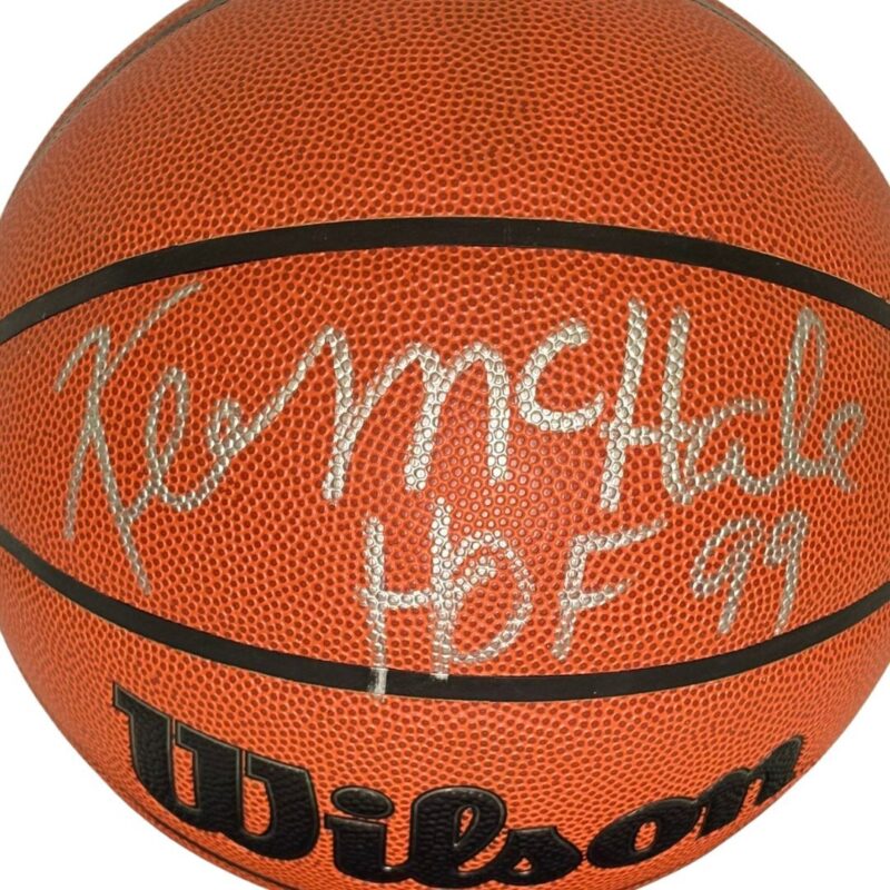 Kevin McHale Boston Celtics Autographed Wilson NBA Basketball (FANATICS CERT.) - Image 4