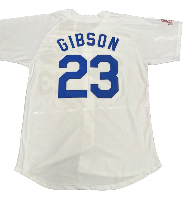 Kirk Gibson Autographed Los Angeles Dodgers Mitchell &  Ness World Series Jersey - Image 4