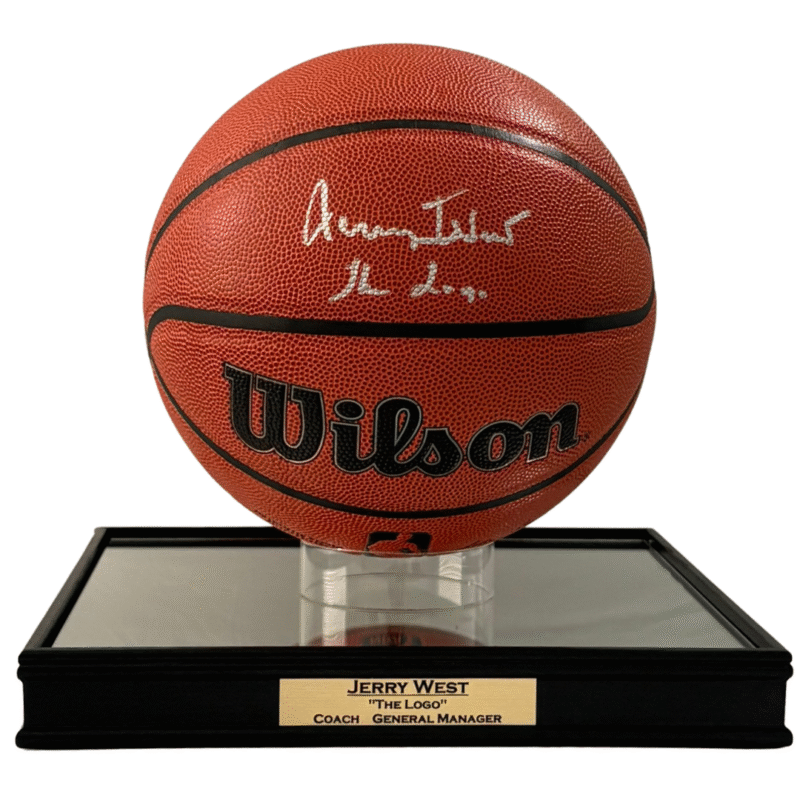 Los Angeles Lakers Jerry West Autographed Basketball Inscribed "The Logo" - Image 3