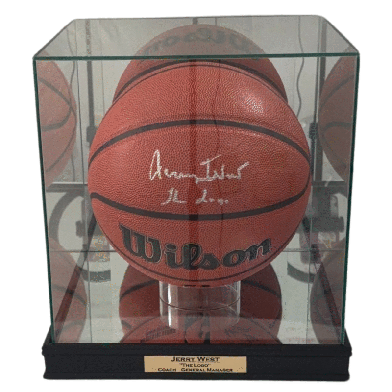 Los Angeles Lakers Jerry West Autographed Basketball Inscribed "The Logo" - Image 9
