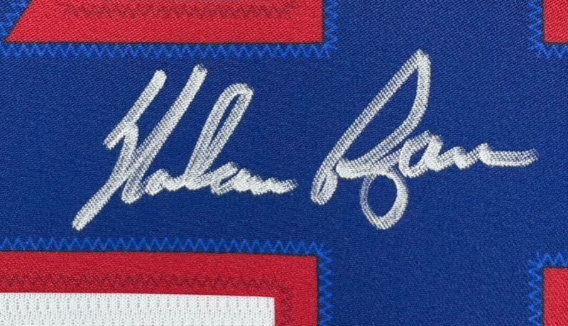NOLAN RYAN AUTOGRAPHED SIGNED TEXAS RANGERS NIKE JERSEY - Image 6