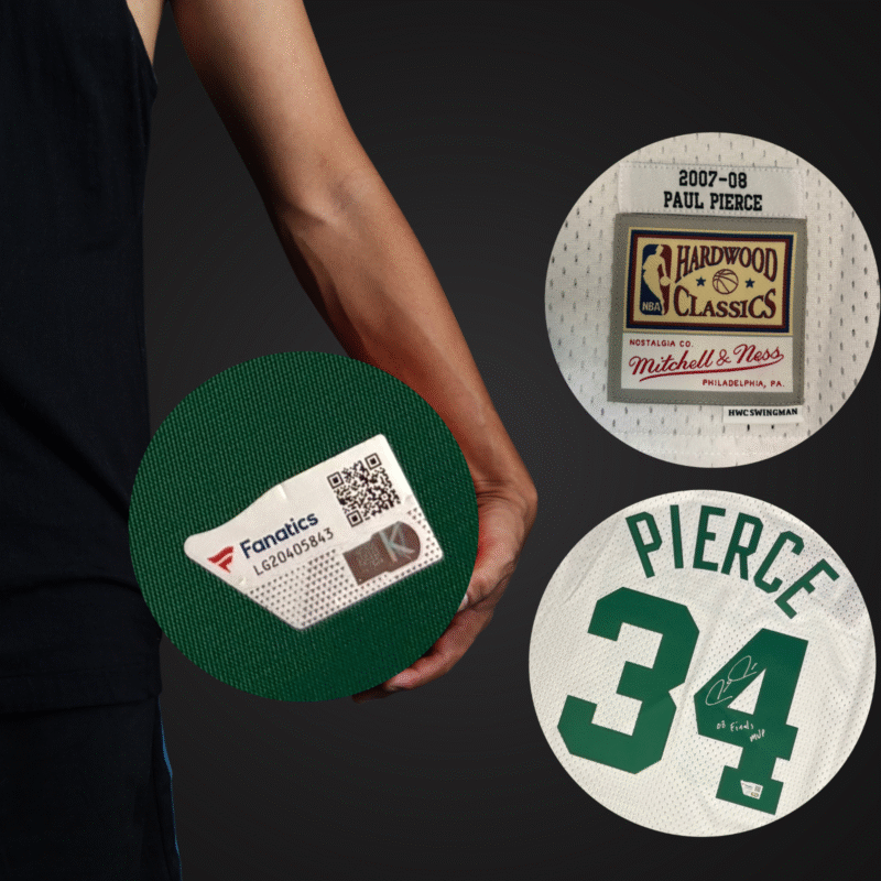 Paul Pierce Autographed Boston Celtics Mitchell & Ness NBA Jersey - Image 10