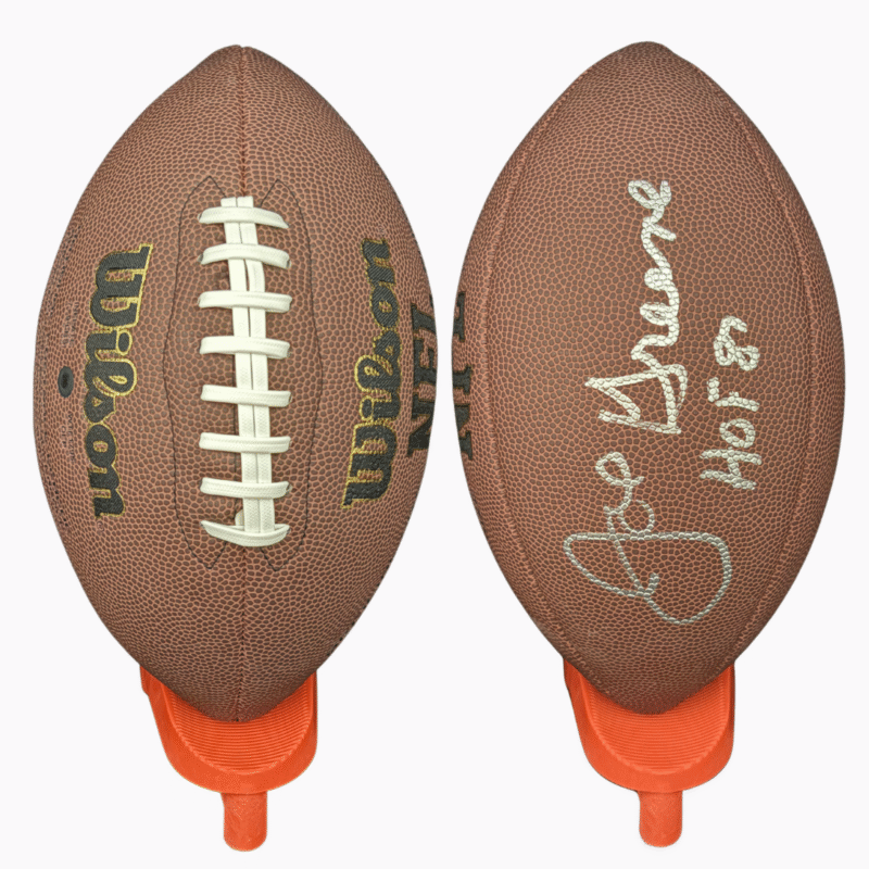 Pittsburg Steelers “Mean” Joe Greene Autographed NFL Game ball Inscribed HOF 87 - Image 4
