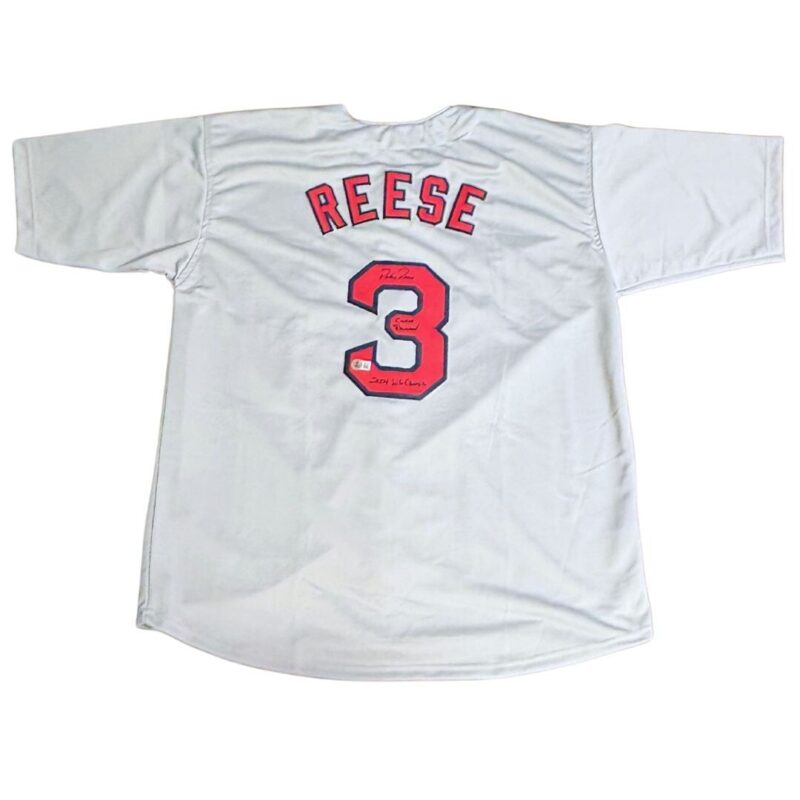 Pokey Reese Autographed & Inscribed Boston Red Sox  MLB Jersey (BECKETT) - Image 3