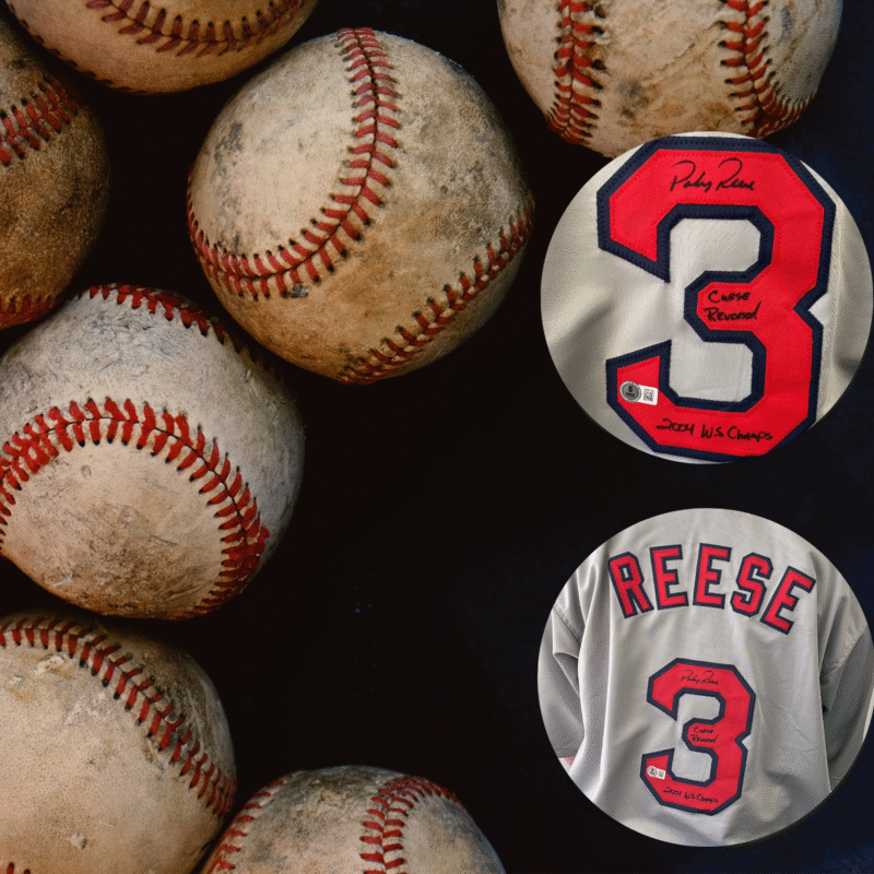 Pokey Reese Autographed & Inscribed Boston Red Sox  MLB Jersey (BECKETT) - Image 5