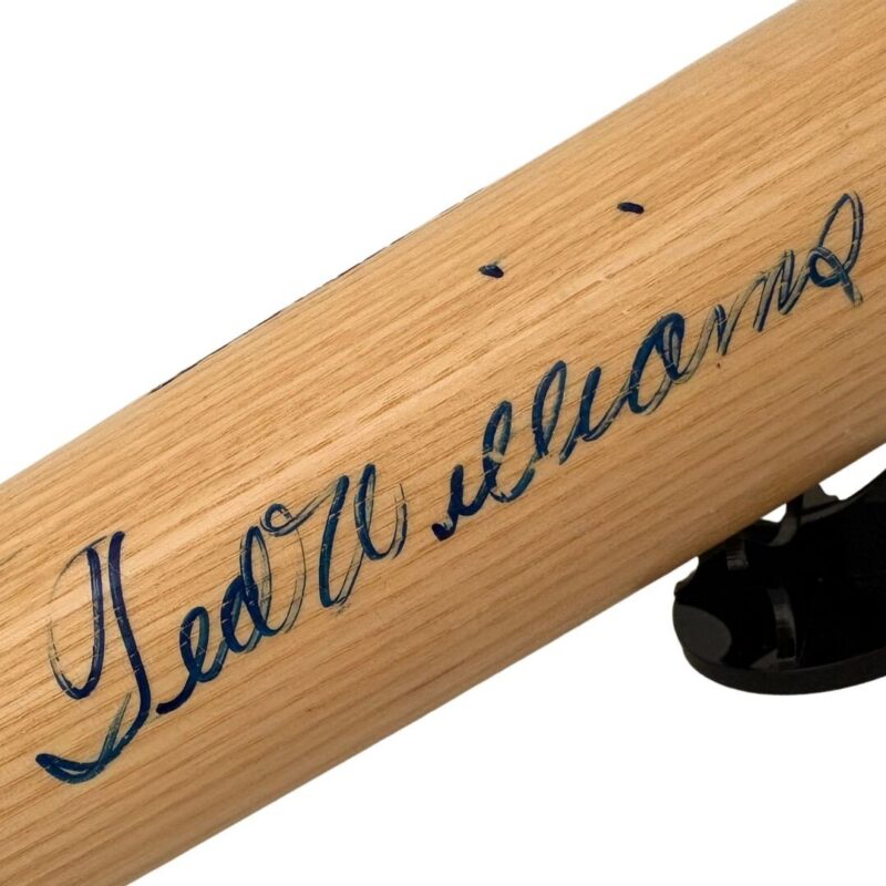 Ted Williams Autographed Louisville Slugger MLB Bat w/ Display Case (PSA)