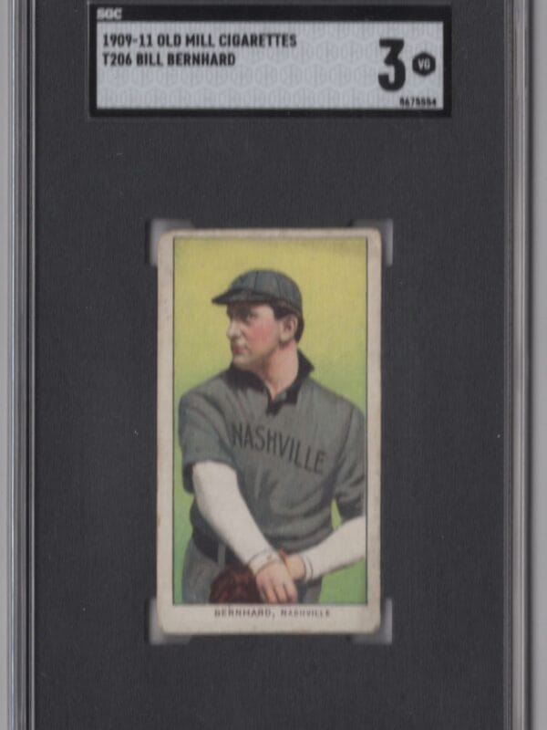 1909 OLD MILL WHITE BORDER BILL BERNHARD SGC 3 NASHVILLE OLD MILL BACK POP 17