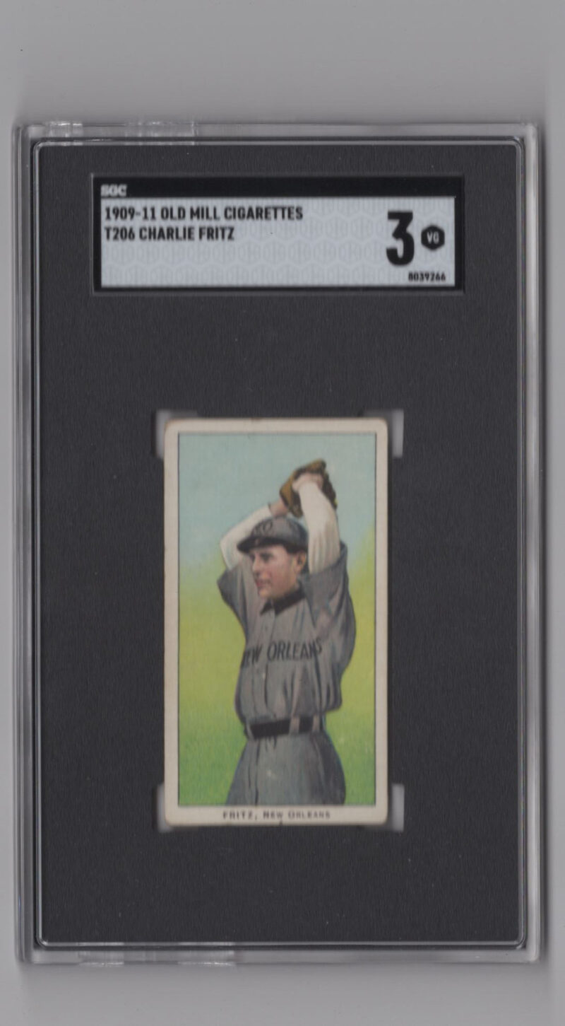 1909 OLD MILL WHITE BORDER CHARLIE FRITZ SGC 3 NEW ORLEANS