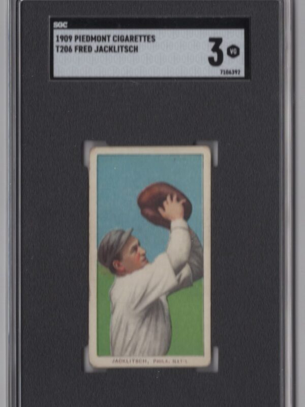 1909 PIEDMONT WHITE BORDER FRED JACKLITSCH SGC 3 PHIL. NAT'L