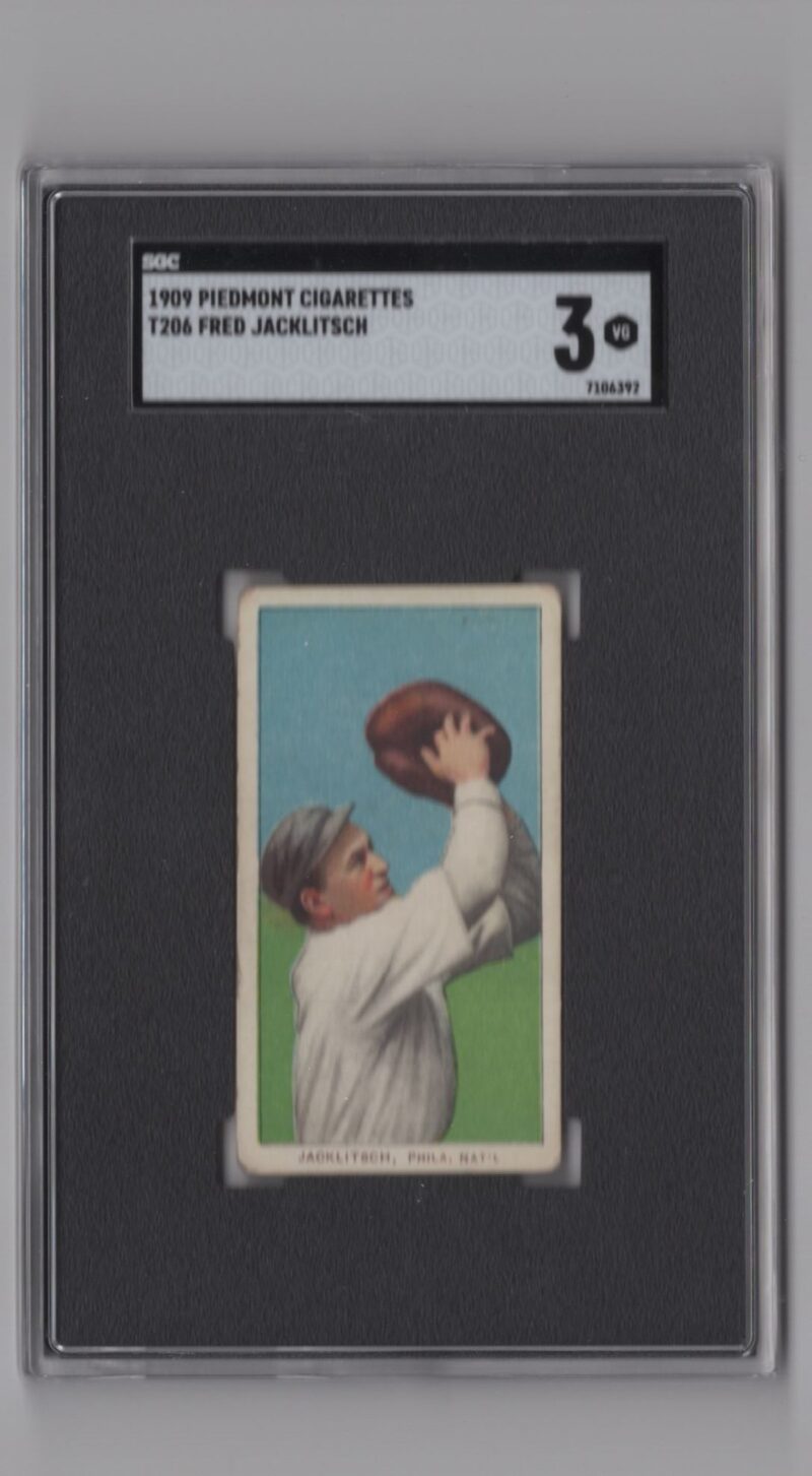1909 PIEDMONT WHITE BORDER FRED JACKLITSCH SGC 3 PHIL. NAT'L