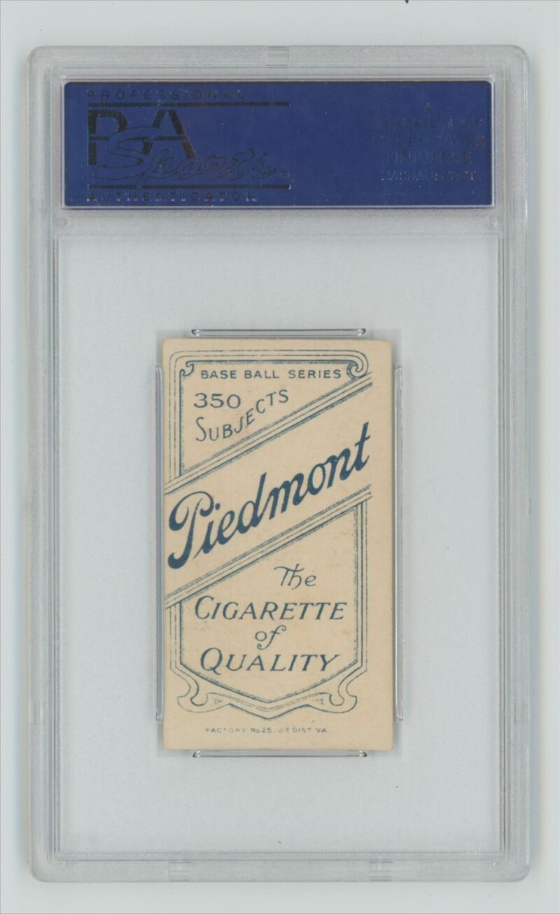 1909 PIEDMONT WHITE BORDER GUS DORNER 31720954 PSA 6 KANSAS CITY TOTAL POP 38 - Image 3