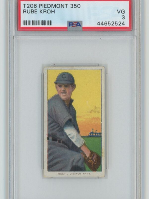 1909 PIEDMONT WHITE BORDER RUBE KROH 44652524 PSA 3 CHICAGO