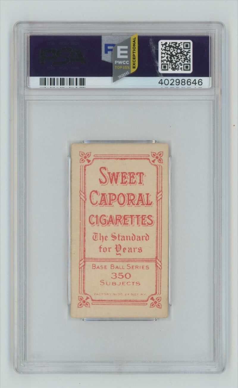 1909 SWEET CAPORAL WHITE BORDER BILLY PURTELL PSA 5 CHICAGO POP 5 ONLY 3 HIGHER - Image 3