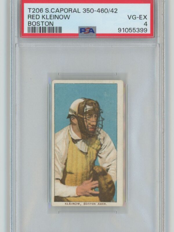 1909 SWEET CAPORAL WHITE BORDER RED KLEINOW PSA 4 BOSTON POP 3 ONLY 5 HIGHER