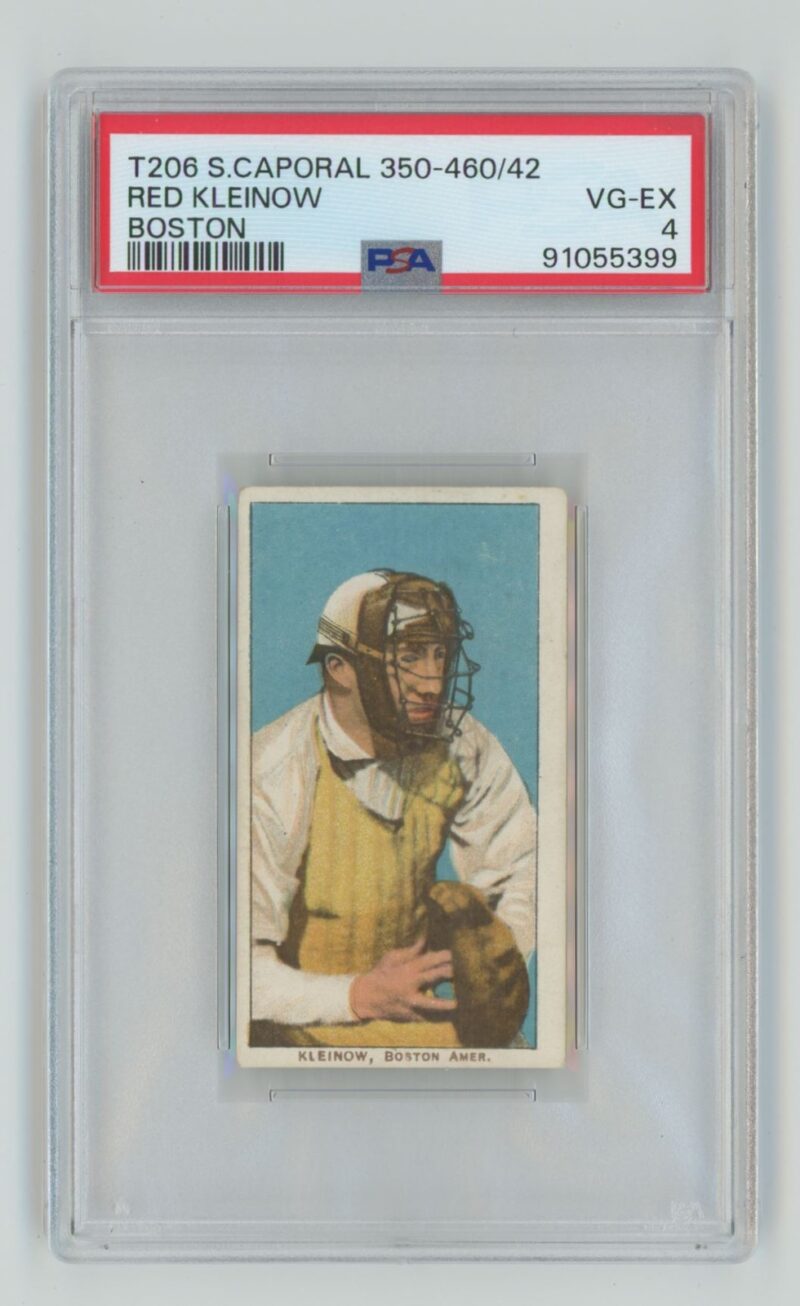 1909 SWEET CAPORAL WHITE BORDER RED KLEINOW PSA 4 BOSTON POP 3 ONLY 5 HIGHER