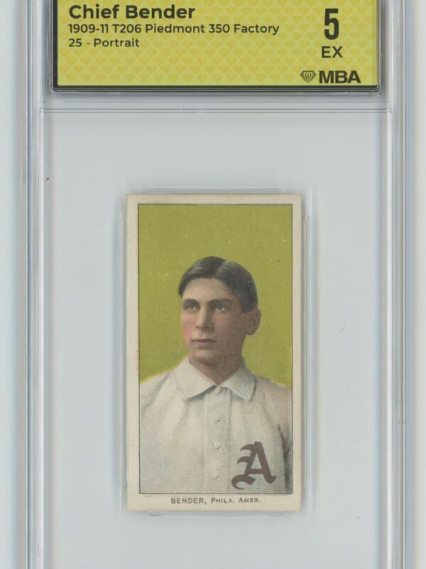 1909 WHITE BORDER CHIEF BENDER MBA 5 PHILADELPHIA RARE - LOW POP